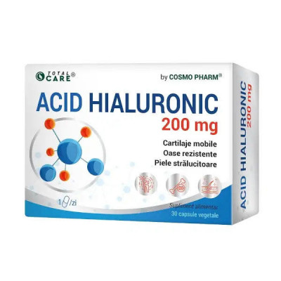 Acid Hialuronic 200 miligrame 30 capsule Cosmo Pharm foto