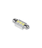 Bec LED 3x SMD5050 alb auto CANBUS 12V 1.5W 30lm T11 SV8.5 36mm Vipow