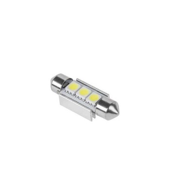Bec LED 3x SMD5050 alb auto CANBUS 12V 1.5W 30lm T11 SV8.5 36mm Vipow foto