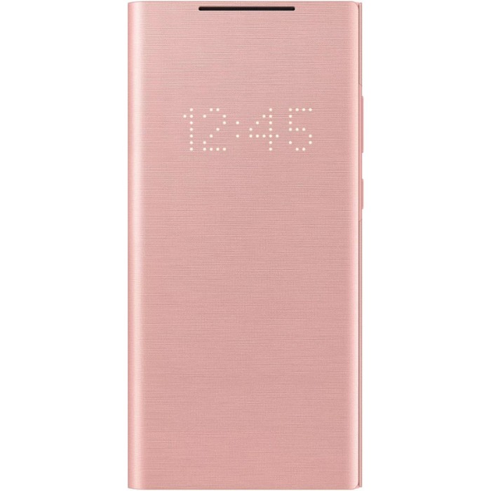 Husa Samsung Galaxy Note 20 N980 / Samsung Galaxy Note 20 5G N981, Led Wallet Cover, Bronz EF-NN980PAEGEU