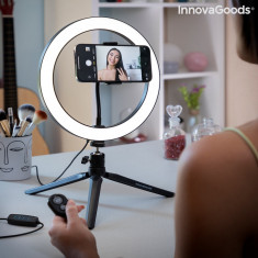 Selfie Ring Light cu trepied ?i telecomanda Youaro InnovaGoods V0103280 foto