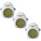 Set 3 Jucarii pentru Pisicute, Model Pinguin, Minge Rotativa 360&deg; din Iarba Catnip, 6 cm, Albastru
