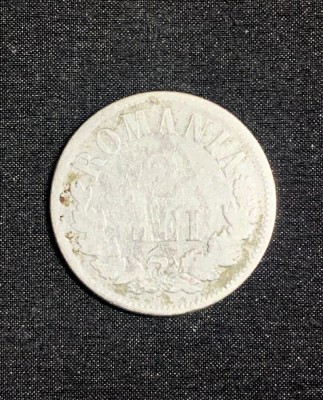Moneda 2 lei 1875 argint foto