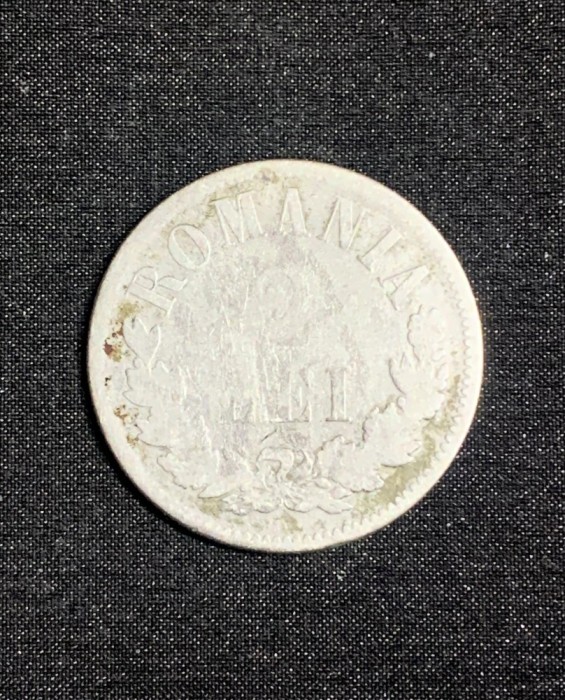 Moneda 2 lei 1875 argint