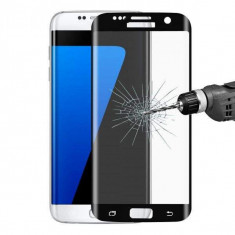 Folie de protectie Tempered Glass cu acoperire completa pentru Samsung Galaxy S7 Edge Neagra foto