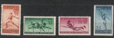 Iugoslavia 1938 - Sport, Jocurile Balcanice, serie neuzata