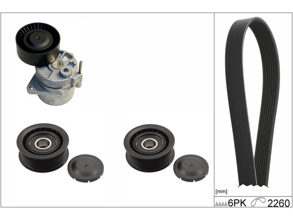 INA 529 0115 10 Set curea transmisie cu caneluri