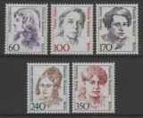 Berlin 1988 - Personalități feminine, uzuale, serie neuzata