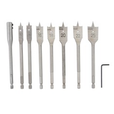 Set burghie plate pentru lemn 9 buc 10-25mm ROTOR RBP9 Innovative ReliableTools foto
