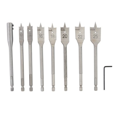 Set burghie plate pentru lemn 9 buc 10-25mm ROTOR RBP9 Innovative ReliableTools foto