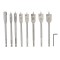 Set burghie plate pentru lemn 9 buc 10-25mm ROTOR RBP9 Innovative ReliableTools