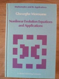 Nonlinear Evolution Equations and Applications- Gheorghe Morosanu