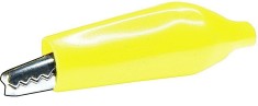 Clema crocodil, 38x10 mm, galben - 122717