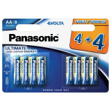 Baterie LR06 Blister Panasonic Evolta Tip AA LR6 Alkaline 4+4 buc