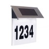 Numar Casa Solar LED, 4 Cifre, Senzor Lumina, Inox, Impermeabil, Autocolante Incluse, Iluminat Gradina