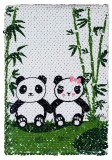 Cumpara ieftin Carnet - Panda Sequin | Lesser &amp; Pavey