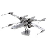 Puzzle 3D, Star Wars, X-Wing, Razboiul Stelelor, Nava Spatiala, 10.2 x 8.5 x 5.2 cm, 46 Piese, Culoa