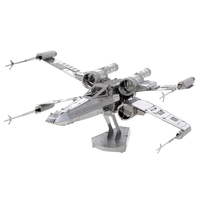 Puzzle 3D, Star Wars, X-Wing, Razboiul Stelelor, Nava Spatiala, 10.2 x 8.5 x 5.2 cm, 46 Piese, Culoa