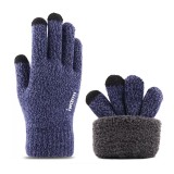 Manusi barbati cu blanita- st0018 - navy blue, Oem