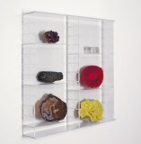 Vitrina acrilica pentru machete figurine roci minerale - 500 x 500 x 110 mm