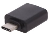 Adaptor USB 3.0 USB A la USB C Negru