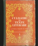 CULEGERE DE TEXTE LITERARE PENTRU CLASELE V-VIII
