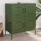Gossi dulap, verde masliniu, 68x39x79 cm, otel
