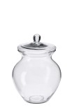 Cumpara ieftin Borcan cu capac sticla transparenta 20 x 26 cm