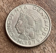 C50 - Moneda foarte veche - Mexic - 50 centavos - 1975
