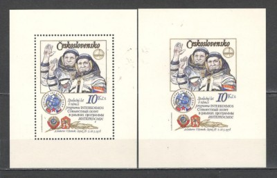 Cehoslovacia.1979 Programul Intercosmos:Cosmonautica-Bl. XC.532 foto