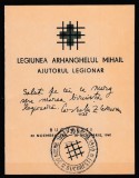 ROMANIA 1940 LP 142 I CARNET FILATELIC LEGIUNEA ARHANGHELULUI MIHAIL AJUTORUL LEGIONAR STAMPILA 30 NOIEMBRIE 1938-30 NOIEMBRIE 1940 BUCURESTI