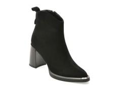 Botine FLAVIA PASSINI negre, C5995, din piele intoarsa