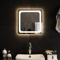 Oglinda de baie cu LED, 40x40 cm GartenMobel Dekor