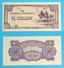 Oceania p#1 1/2 Shilling 1942 &#039;Ocupatia Japoneza&#039; aUNC serie: OC