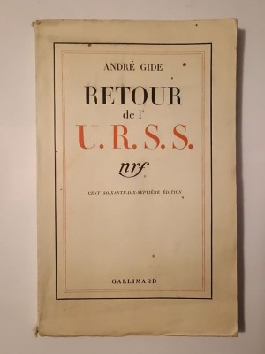 Andre Gide - Retour de l&amp;#039;U.R.S.S. (1937) foto