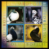 RO 2005 LP 1701 &quot;Columbofilie&quot;, serie colita 366 , neperforat manseta stanga,MNH, Organizatii internationale, Nestampilat