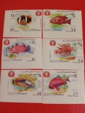 YEMEN, FISH - SERIE COMPLETĂ IMPERF. MNH, Nestampilat