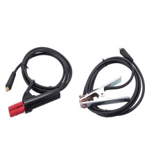 Cablu de lucru cu cle?te pentru electrod + cablu de impamantare cu cle?te EXTOL INDUSTRIAL, pentru invertor, 200 A, 3 m, 25 mm?, sudura MMA foto