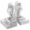 VidaXL Suporturi pentru cărți 2 pcs Argintiu 12 x 9 x 19 cm Aluminiu