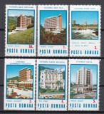 ROMANIA 1986 LP 1155 STATIUNI BALNEO-CLIMATERICE SERIE MNH