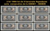 Reproducere Bancnote 3 Lei 1966, Serie Consecutiva 1-9, Replica Bancnota Romaneasca
