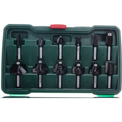 Set 12 freze cu carburi Bosch 2607019466, metalic foto