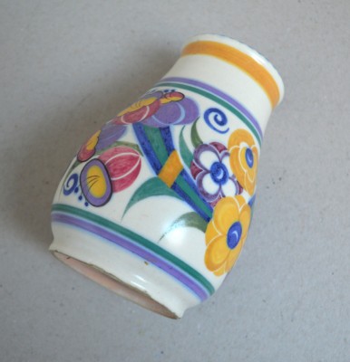 Vaza ceramica Poole Art Deco cca 1930 foto