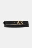 Armani Exchange curea de piele culoarea maro, XW002127 AF17157