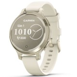 Smartwatch Garmin Lily 2 Active, 38mm, GPS, curea silicon, Lunar Gold/Bone