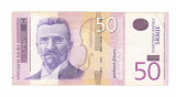 Bancnota Serbia 50 dinara/dinari 2011, circulata, stare buna