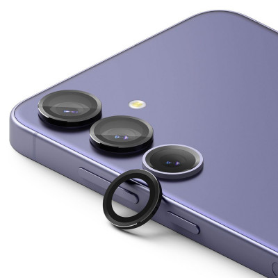Folie Camera pentru Samsung Galaxy S24, Ringke Camera Lens Frame Glass, Black foto