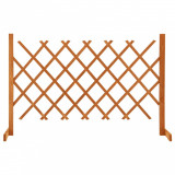 VidaXL Gard cu zăbrele de grădină, portocaliu, 120x90 cm, lemn de brad