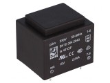 Transformator &icirc;ncapsulat 2,6VA 230VAC 15V PCB
