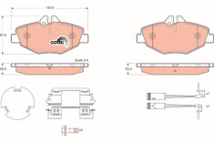 TRW GDB1542 COTEC set placute frana,frana disc